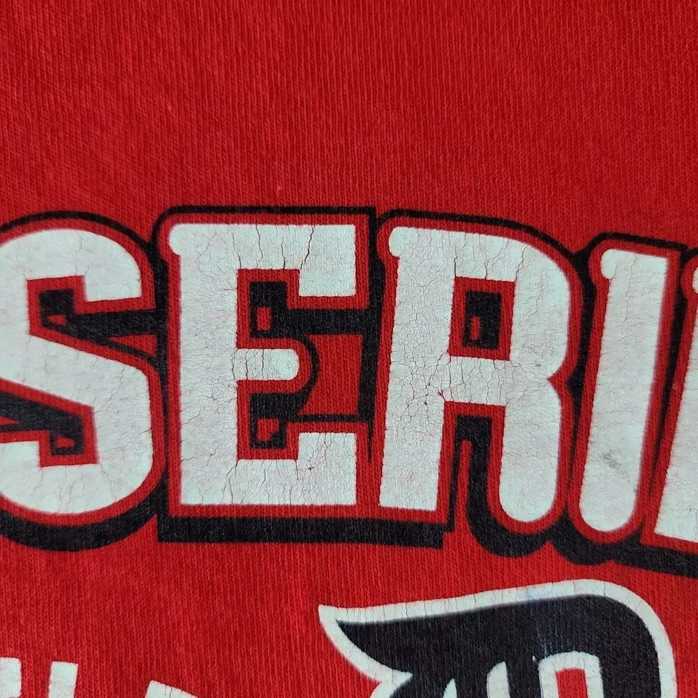 Vintage Adidas 2006 World Series Shirt Long Sleeve St Louis Cardinals vs Tigers